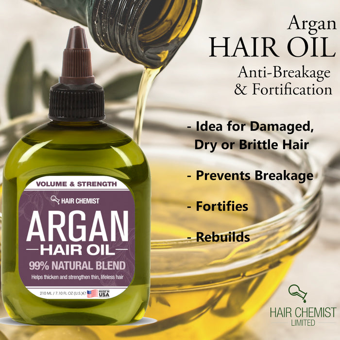 Hair Chemist 99% Natural Hair Oil - Argan Oil 7.1 oz.