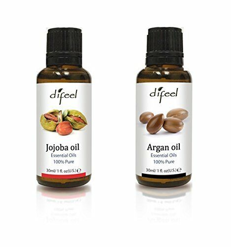 Difeel Natural Essential Oils - Argan Oil 1 oz. and Jojoba Oil 1 oz. Combo