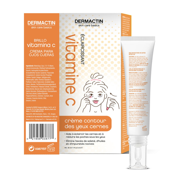 Dermactin Skin Care Basics Brightening Vitamin C Dark Circle Eye Cream 1 oz.