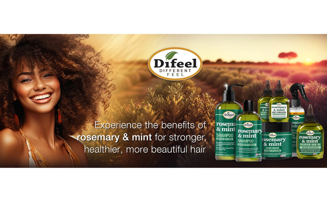 Difeel Rosemary Mint Hair Care Travel Kit 6-PC Set