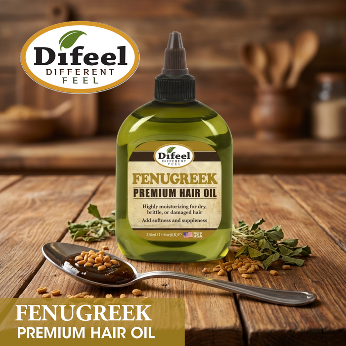 Difeel Fenugreek Premium Hair Oil 7.1 Ounce