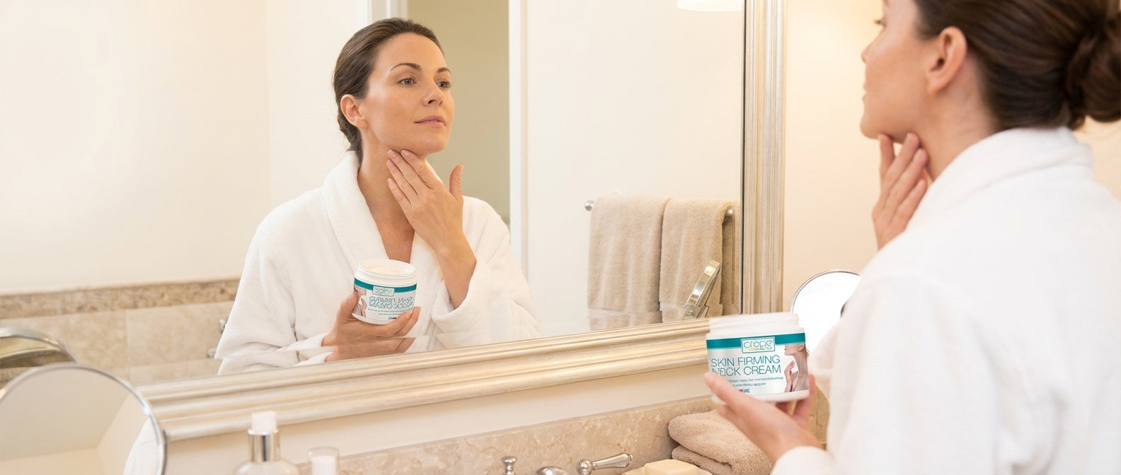 Crepe Be Gone 3-Piece Firming & Ultra Hydrating Body Set – Includes Large 12 oz Body Soufflé, 12 oz Body Repair Treatment, 12 oz Neck Firming Cream