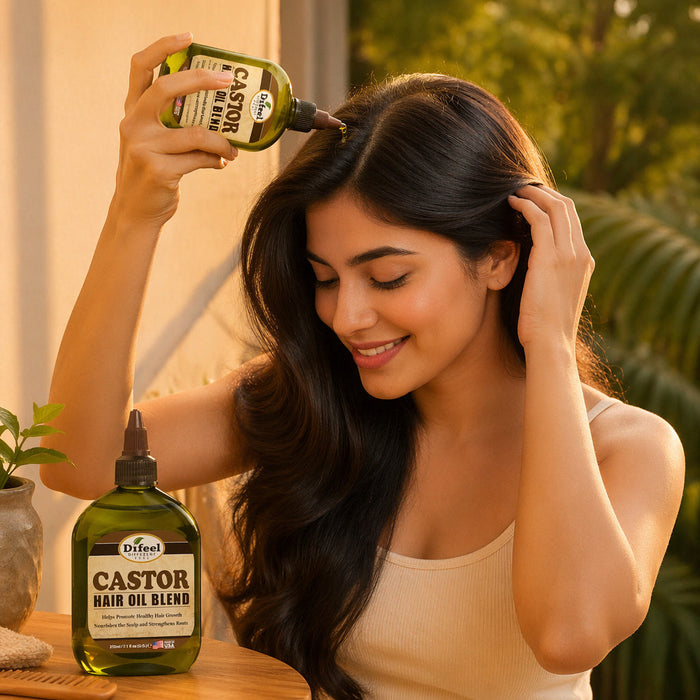 Difeel Classic Castor Hair Oil Blend 7.1 oz. (PACK OF 2)