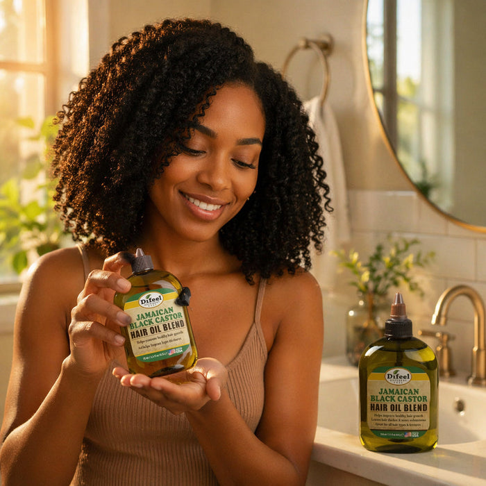 Difeel Jamaican Black Castor Hair Oil Blend 7.1 oz. (PACK OF 2)