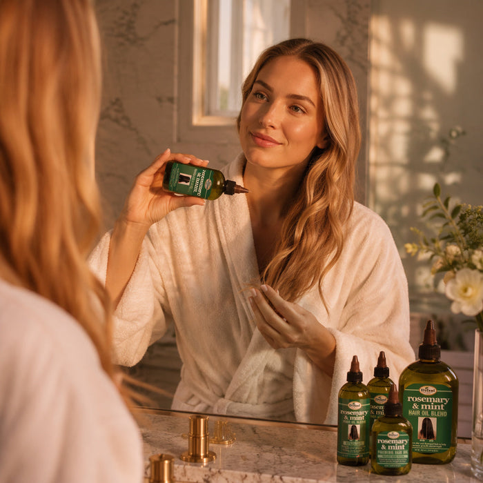 Difeel Rosemary and Mint Hair Oil Blend with Biotin 8 oz.
