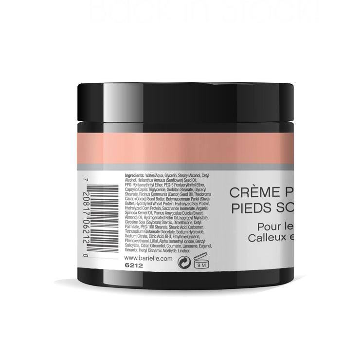 Barielle Total Foot Care Cream with Barielle Pedicure Foot Rasp File Callus Remover, Double Sided 10.7" X 1.7" with 10 Refill Grits