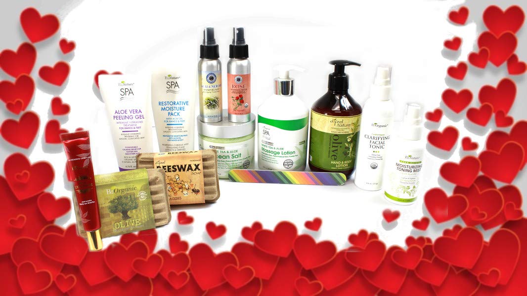 Difeel Valentine's Gift Set, Spa Bath & Body 13 PC. Collection Box