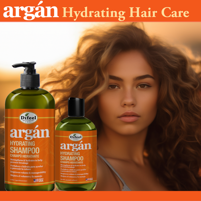 Difeel Argan Hydrating Shampoo 12 oz.