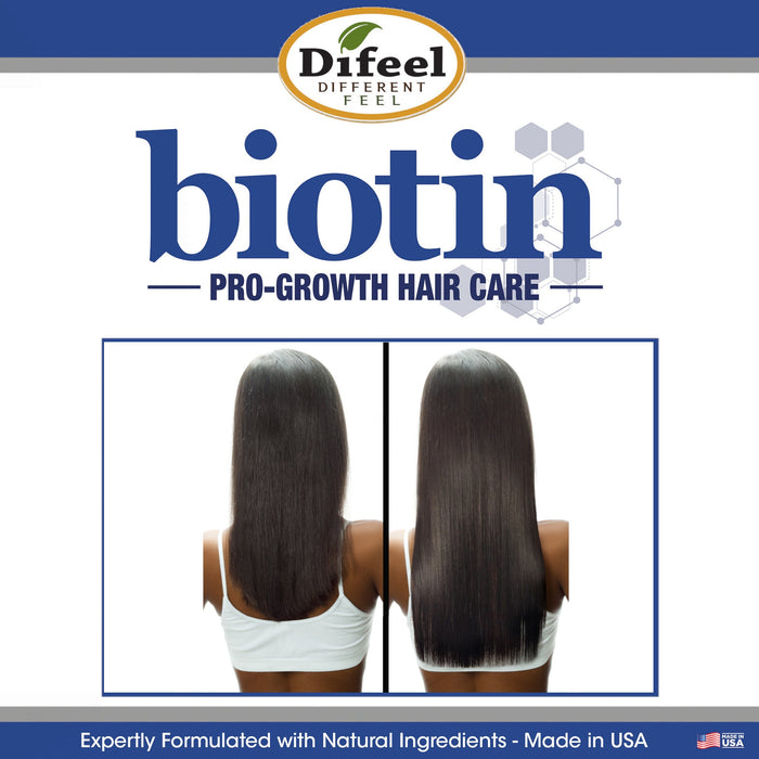 Difeel Biotin Pro-Growth Hair Mask 12 oz. with Biotin Hair Oil Blend 7.1 oz. (2-Piece Set)