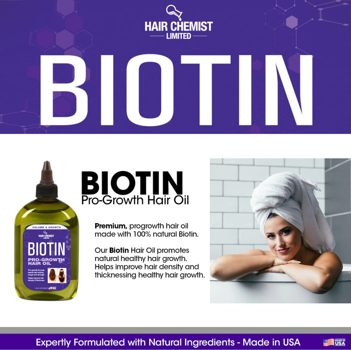 Hair Chemist Solutions Thicken Hair Oil with Biotin 2.5 oz.