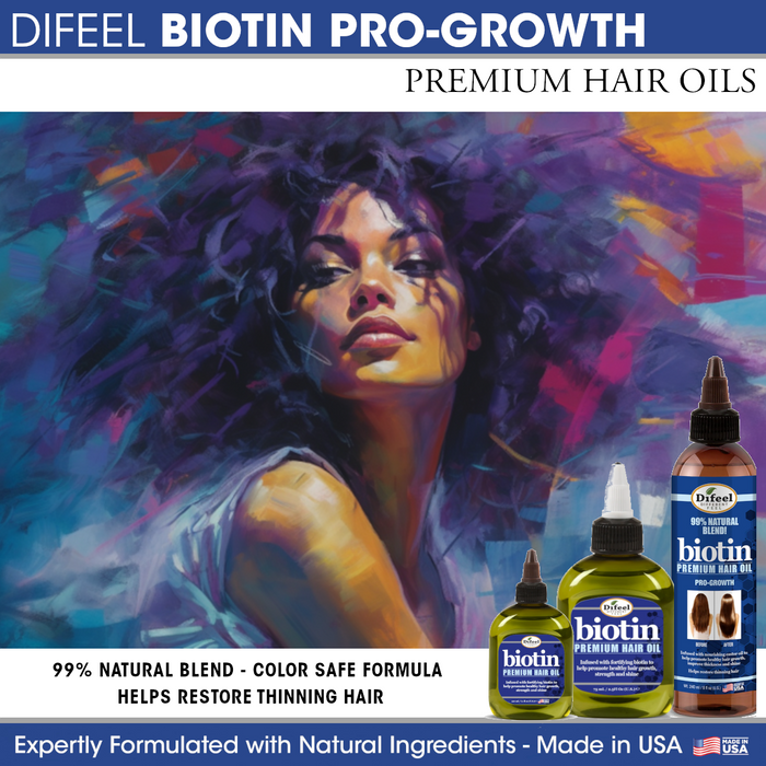 Difeel Biotin Premium Hair Oil 7.1 oz. (PACK OF 4)