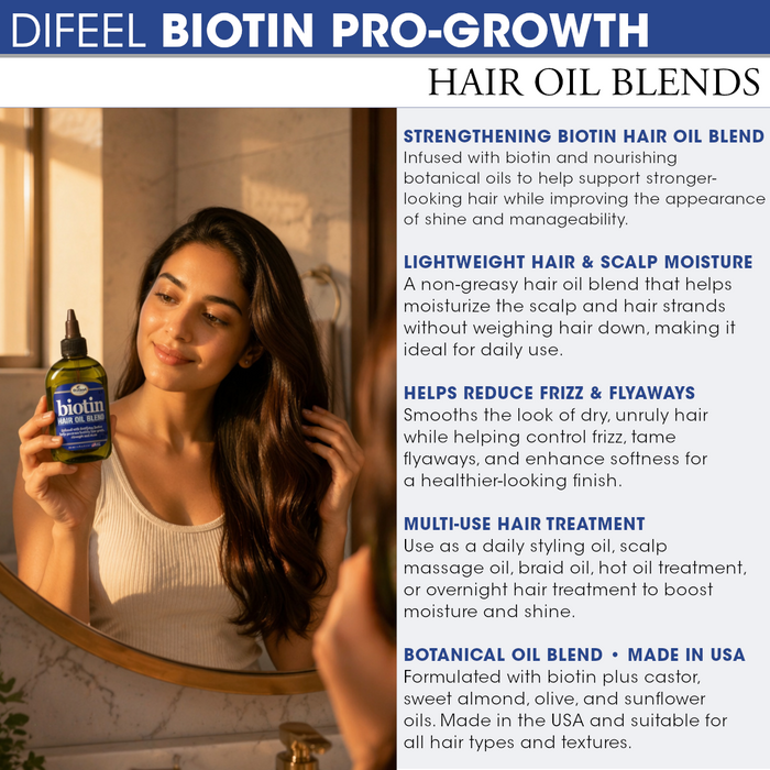 Difeel Biotin Hair Oil Blend 8 oz.