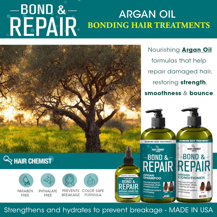 Hair Chemist Bond & Repair Bonding Hair Treatment Argan Shampoo 33.8 oz.