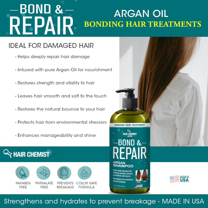 Hair Chemist Bond & Repair Bonding Hair Treatment Argan Shampoo 33.8 oz.