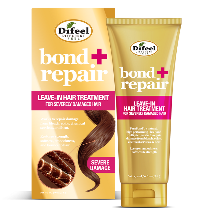 Difeel Bond & Repair Leave in Hair Treatment for Severely Damaged Hair 6 oz.