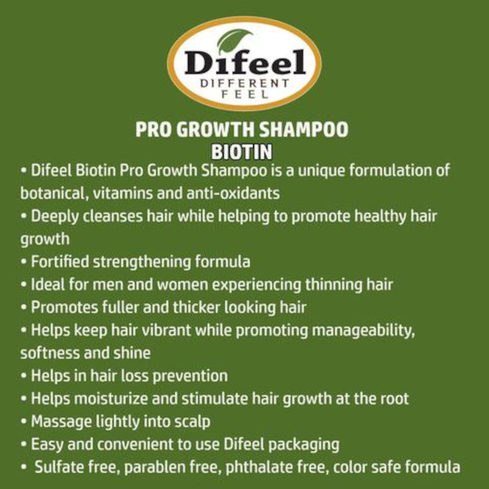 Difeel Biotin 3-PC Cleanse and Root Treatment Hair Growth Set