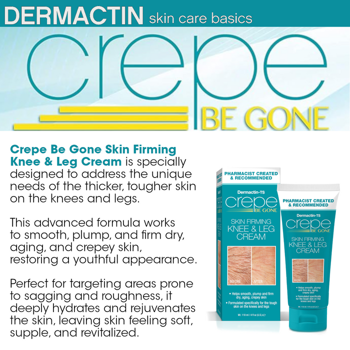 Dermactin Crepe Be Gone Skin Firming Knee & Leg Cream 4 oz.