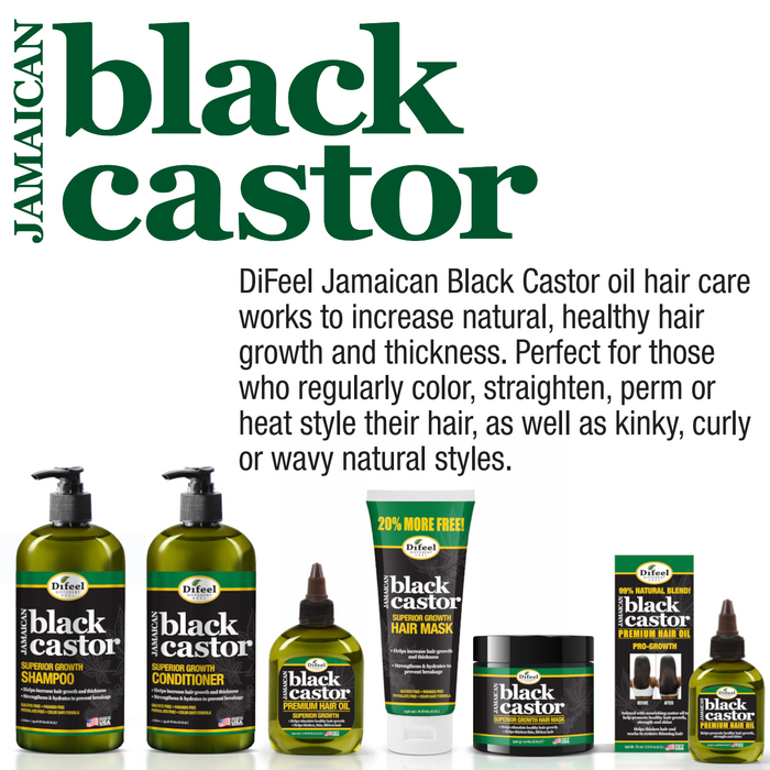 Difeel Superior Growth Jamaican Black Castor Oil Hair Mask 12 oz.