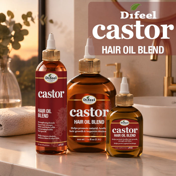 Difeel Castor Hair Oil Blend 7.1 oz.