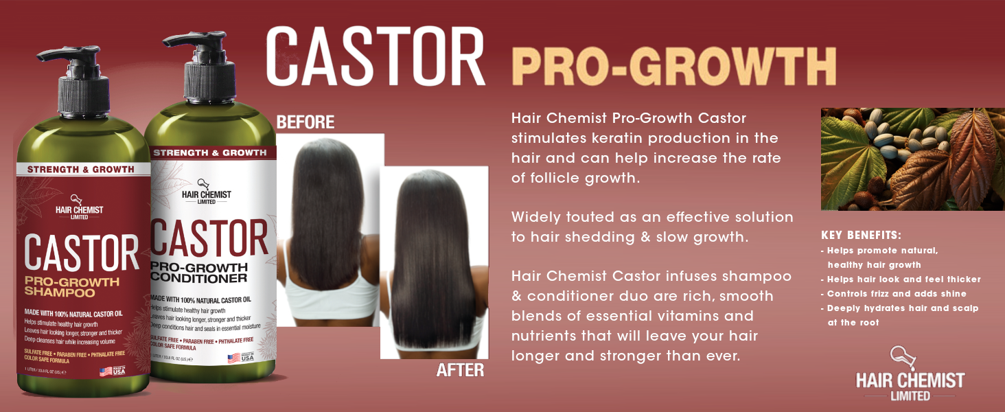 Hair Chemist Castor Pro-Growth Shampoo 33.8 oz.