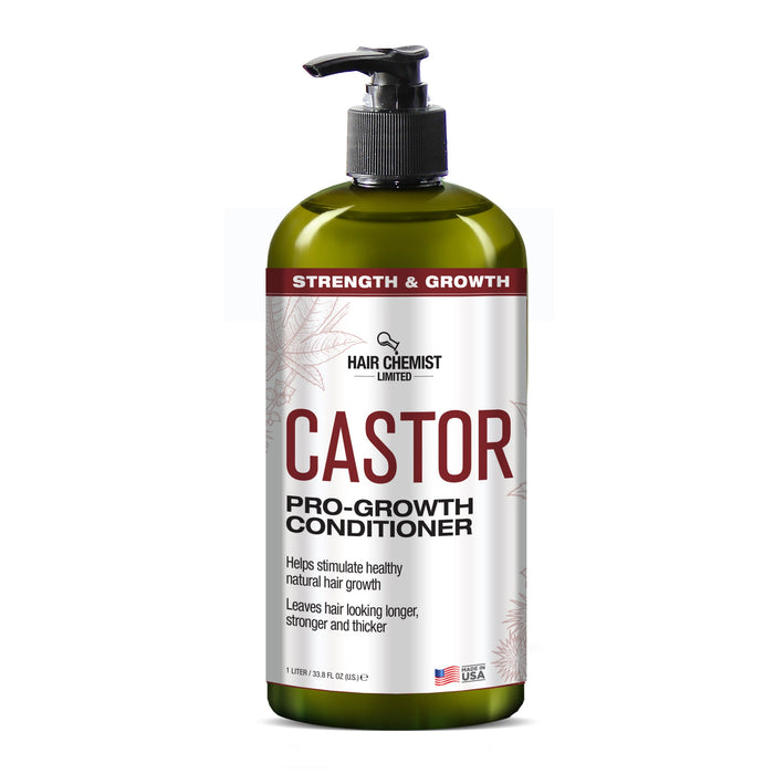 Hair Chemist Castor Pro-Growth Shampoo 33.8 oz. AND Conditioner 33.8 oz. 2-PC Boxed Gift Set