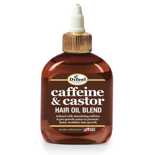Difeel Caffeine & Castor Hair Oil Blend 7.1 oz.