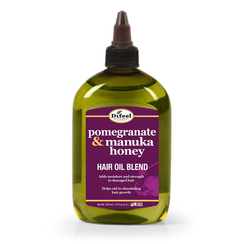 Difeel Elevated Pomegranate & Manuka Honey Hair Oil Blend 12 oz.