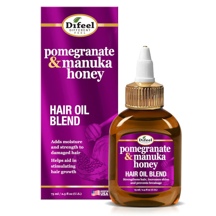 Difeel Elevated Pomegranate & Manuka Honey Hair Oil Blend - Travel Size 2.5 oz.