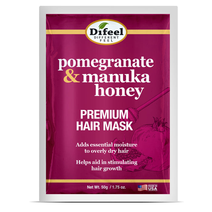 Difeel Pomegranate & Manuka Honey Premium Hair Mask Packet 1.75 oz.