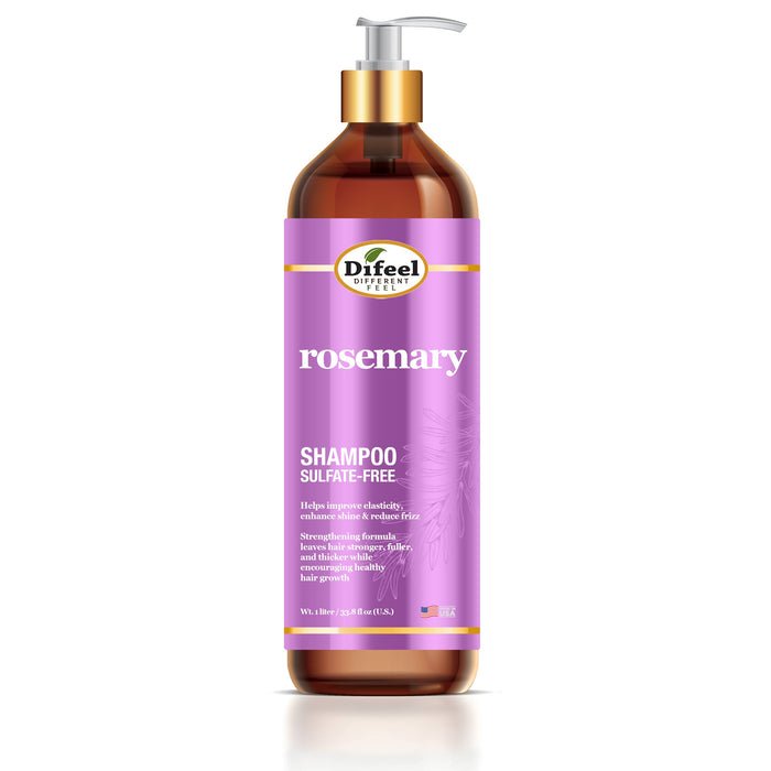 Difeel Rosemary Sulfate Free Shampoo 33.8 Ounce