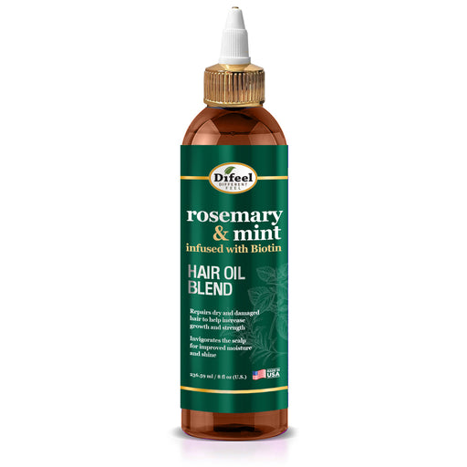 Difeel Rosemary and Mint Elevated Hair Oil Blend with Biotin 8 oz.