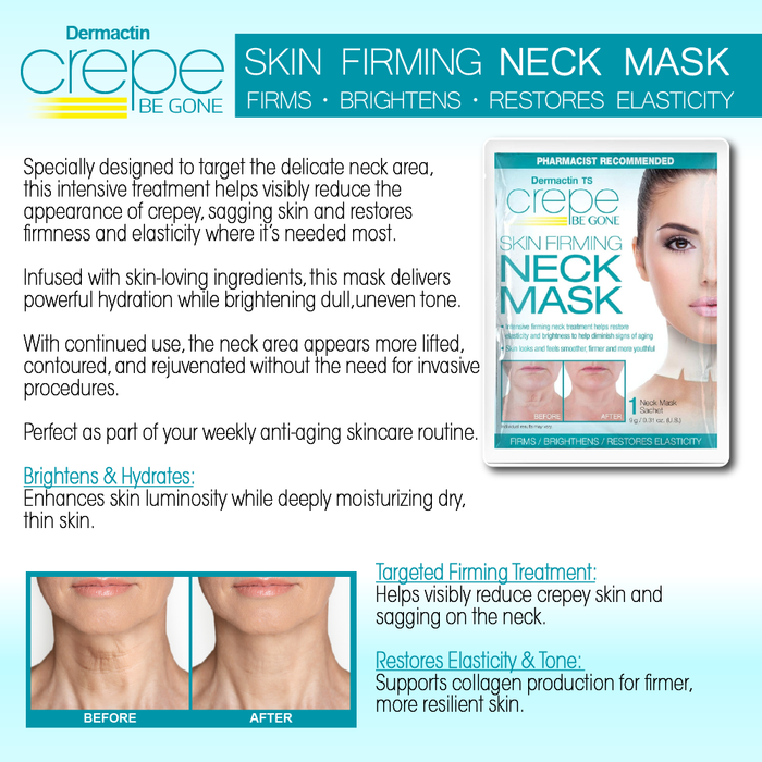 Crepe Be Gone Skin Firming Neck Mask (Pack of 2)
