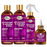 Difeel Pomegranate & Manuka Honey Shampoo & Conditioner 4-PC Set - Includes 12oz Shampoo,12oz Conditioner, 8oz Leave in Spray and 2.5oz Hair Oil