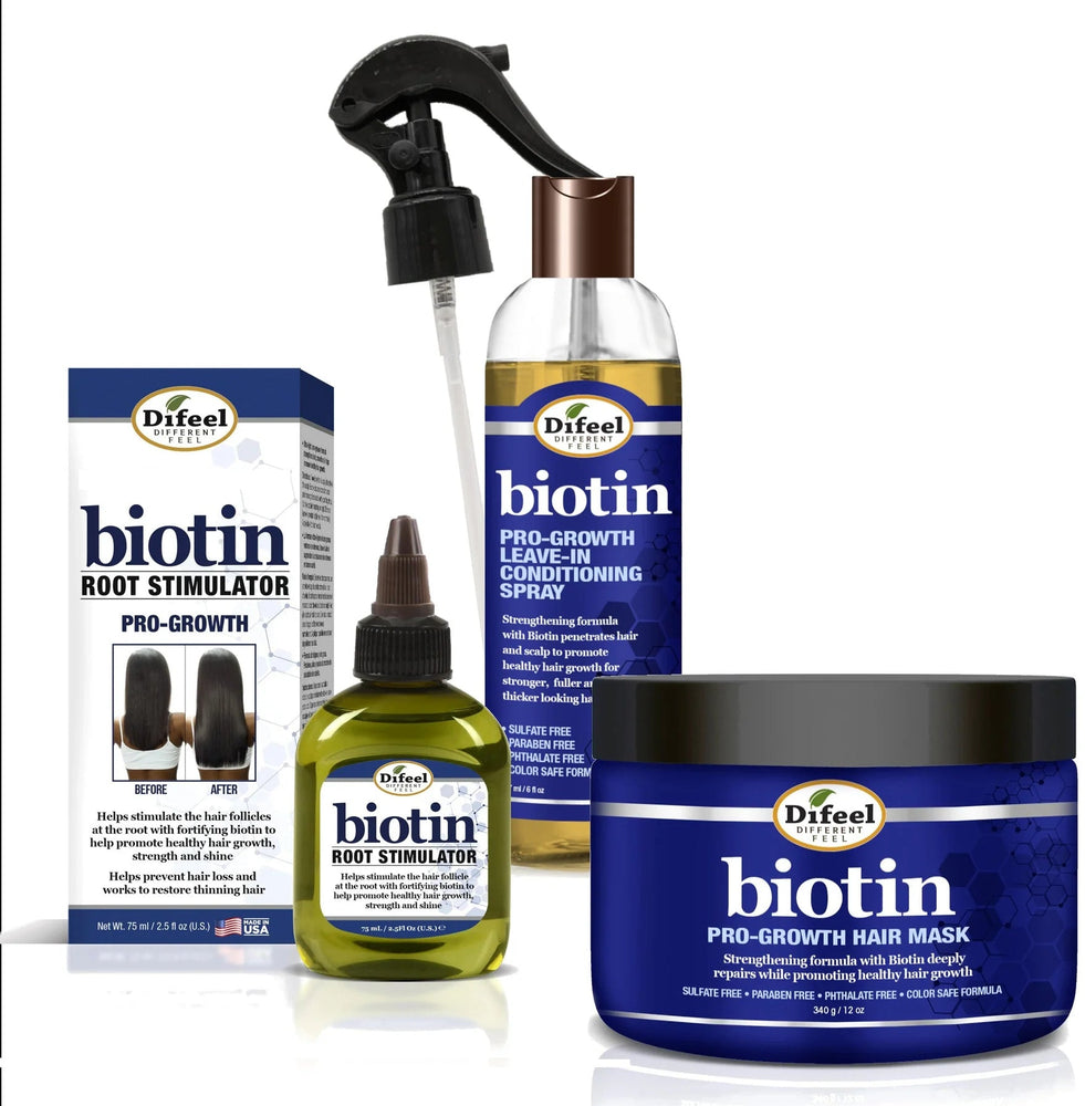 Difeel Biotin 3-PC Hair Growth Treatment Powerpack Set