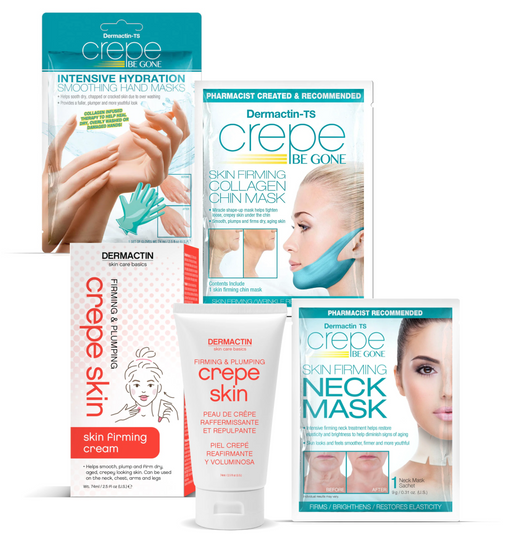 Dermactin-TS Crepe Be Gone Body Souffle 3 oz. and Skin Mask Collection, 4-PC Set