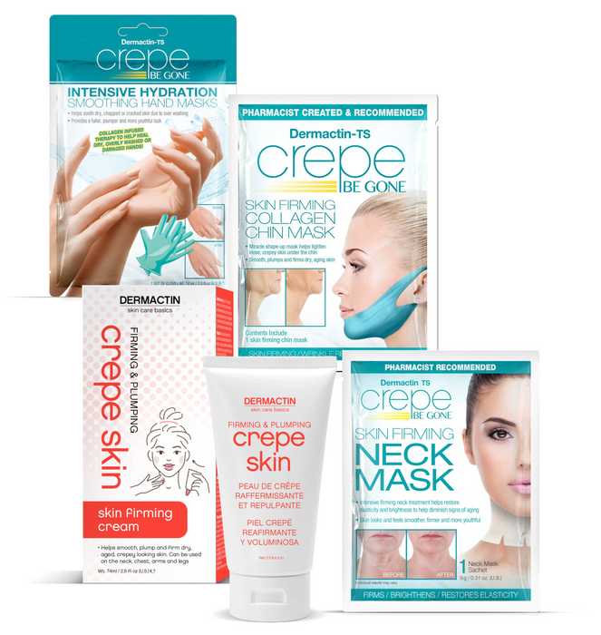 Dermactin-TS Crepe Be Gone Body Souffle 3 oz. and Skin Mask Collection, 4-PC Set