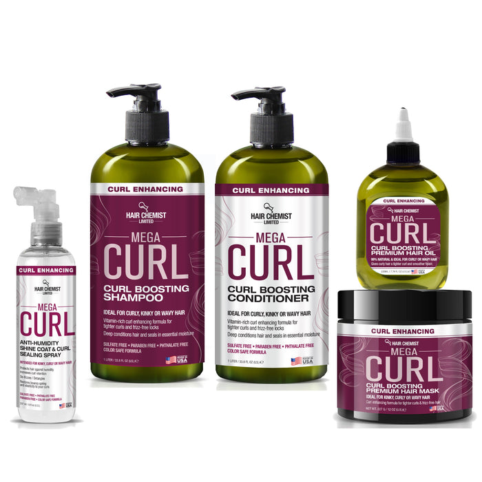 Hair Chemist Mega Curl Boosting 5-PC Hair Care Set