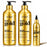 Hair Chemist 24K Gold Shampoo 33.8oz, Conditioner 33.8oz & Hair Oil 8oz 3-PC Set