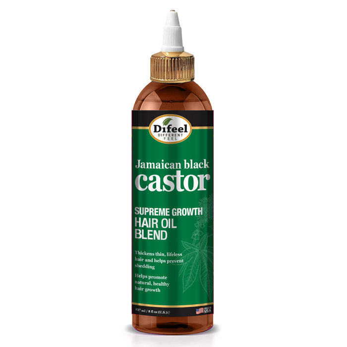 Difeel Jamaican Black Castor Supreme Growth Hair Oil Blend 8 oz.