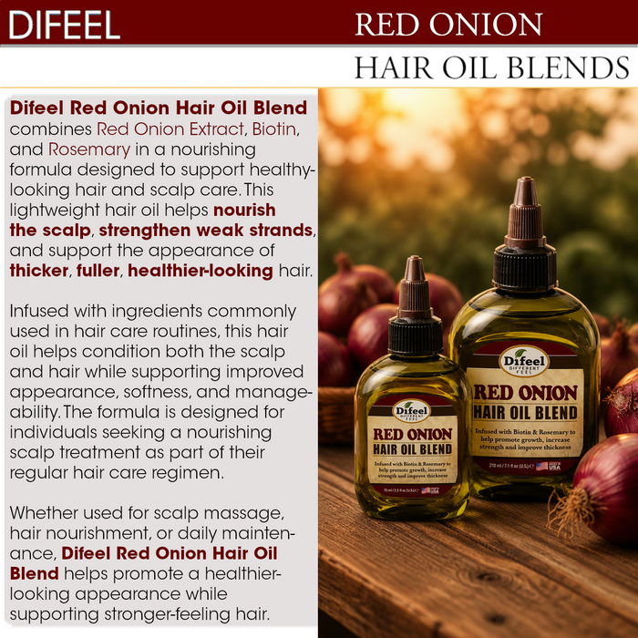 Difeel Red Onion Hair Oil Blend 7.1 Ounces