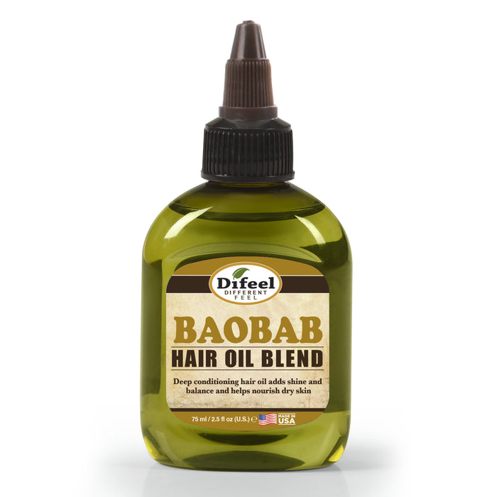 Difeel Baobab Hair Oil Blend - Travel Size 2.5 oz.