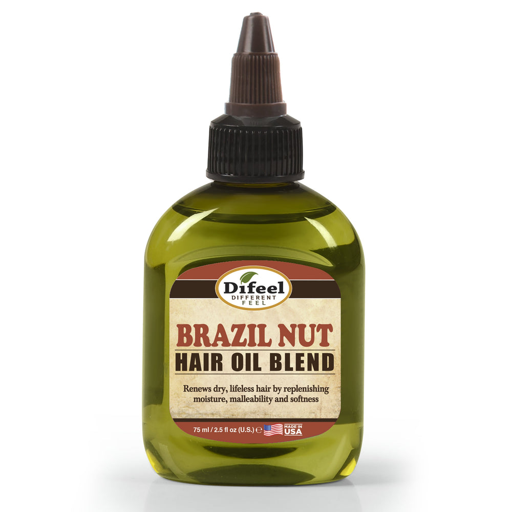 Difeel Brazil Nut Oil Hair Oil Blend 2.5 oz. (PACK OF 2)