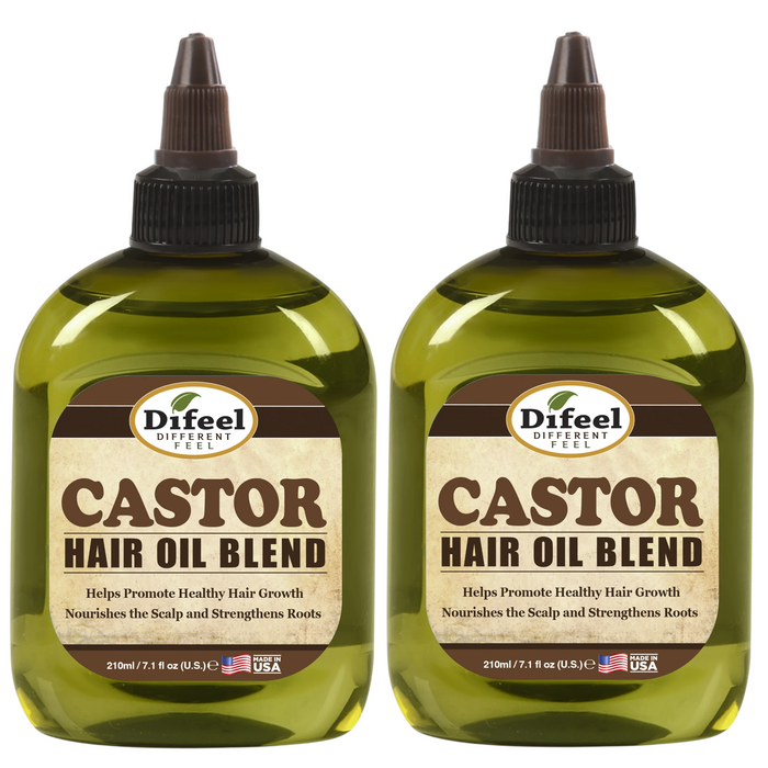 Difeel Classic Castor Hair Oil Blend 7.1 oz. (PACK OF 2)
