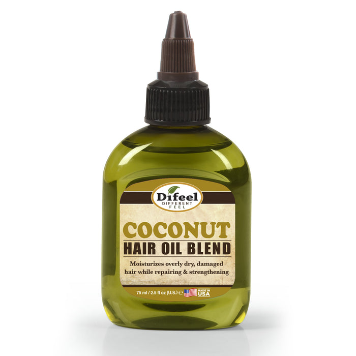 Difeel Coconut Oil Hair Oil Blend  2.5 oz. (PACK OF 2)