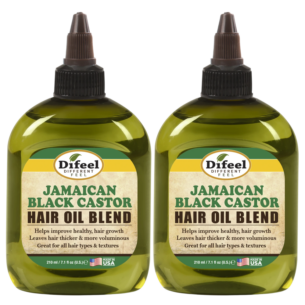 Difeel Jamaican Black Castor Hair Oil Blend 7.1 oz. (PACK OF 2)