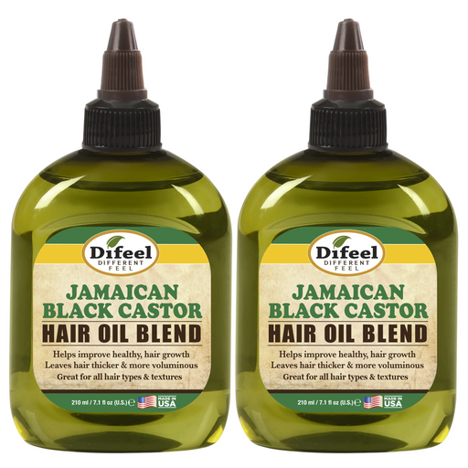 Difeel Jamaican Black Castor Hair Oil Blend 7.1 oz. (PACK OF 2)