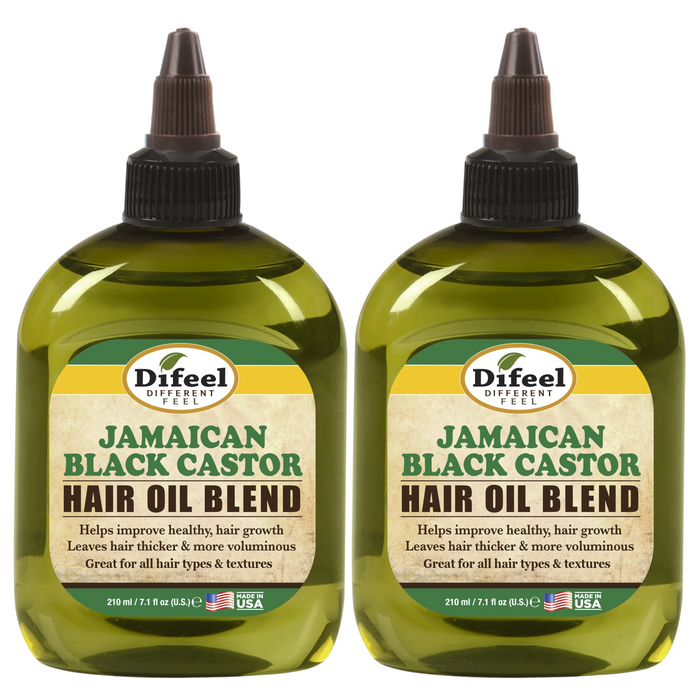 Difeel Jamaican Black Castor Hair Oil Blend 7.1 oz. (PACK OF 2)