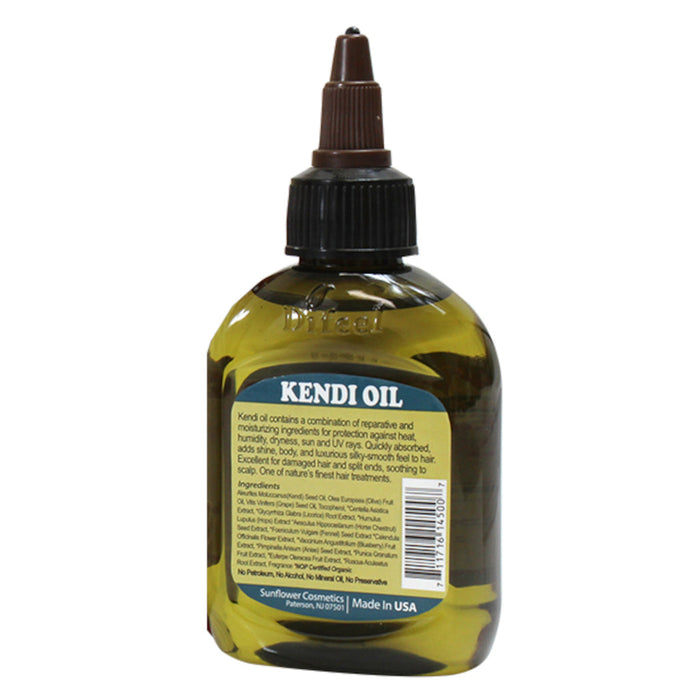 Difeel Kendi Hair Oil Blend for Damaged Hair - Travel Size 2.5 oz. (PACK OF 2)