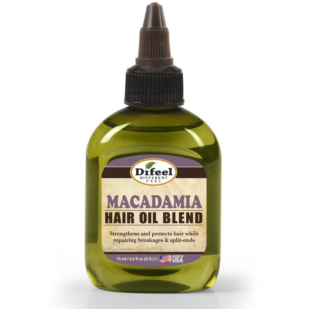 Difeel Macadamia Hair Oil Blend - Travel Size 2.5 oz.
