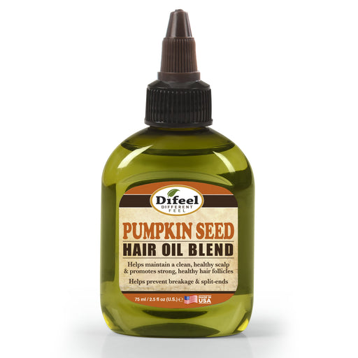 Difeel Pumpkin Seed Hair Oil Blend - Travel Size 2.5 oz.
